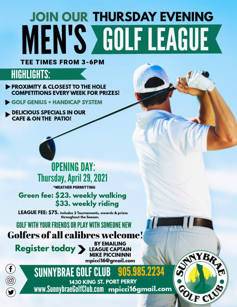Men's Golf League Sunnybrae Golf Club